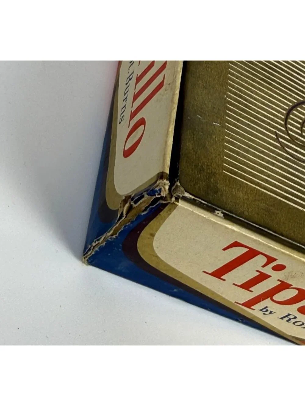 Vintage Tiparillo Cigar Box Square Cardboard Collectible Mid-Century